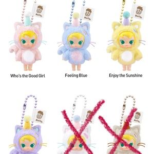 Baby Molly Pocket Friends - Vinyl Plush Pendant - Kitty Cat - PopMart